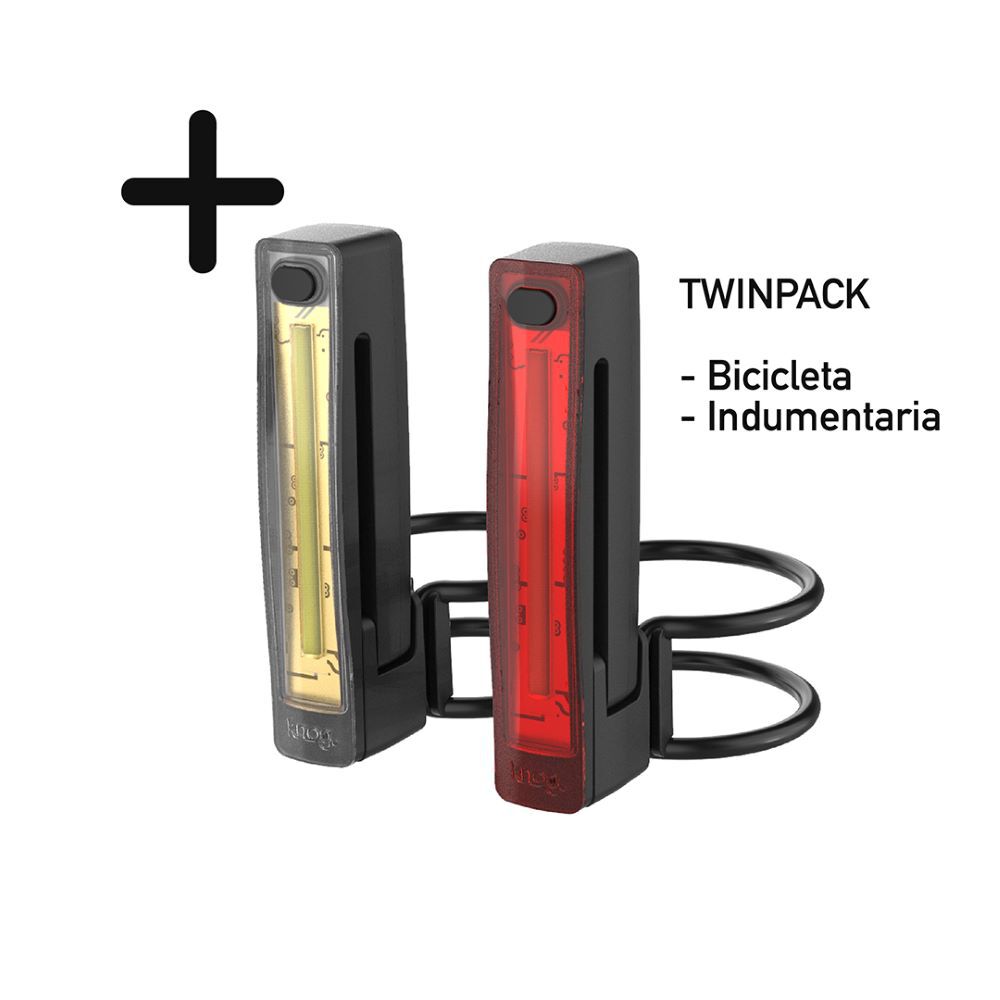 Luz Para Bicicleta Plus Black/ Twinpack image number 1.0